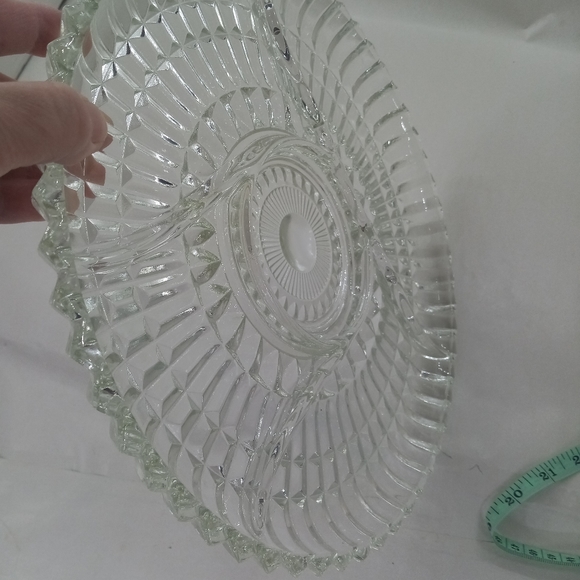 Vintage Glass 5 Part Divided Serving Platter Relish Dish - Picture 7 of 7